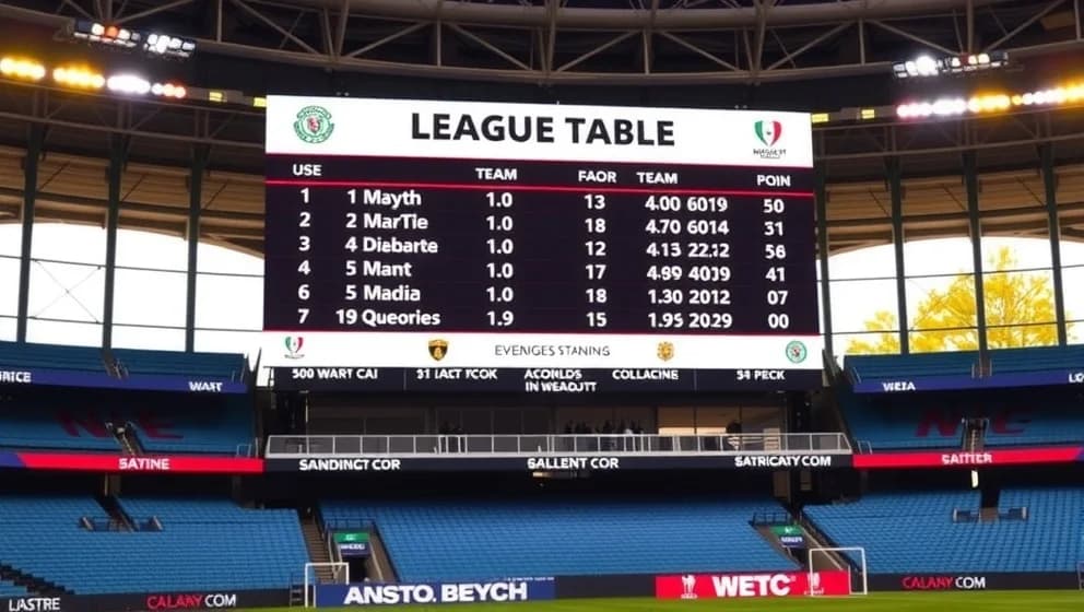 Poängställningen i Málaga CF just nu