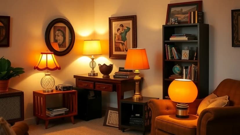 Vackra retro lampor från 70-talet